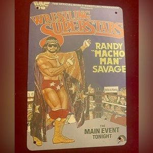Macho Man Randy Savage Metal Sign